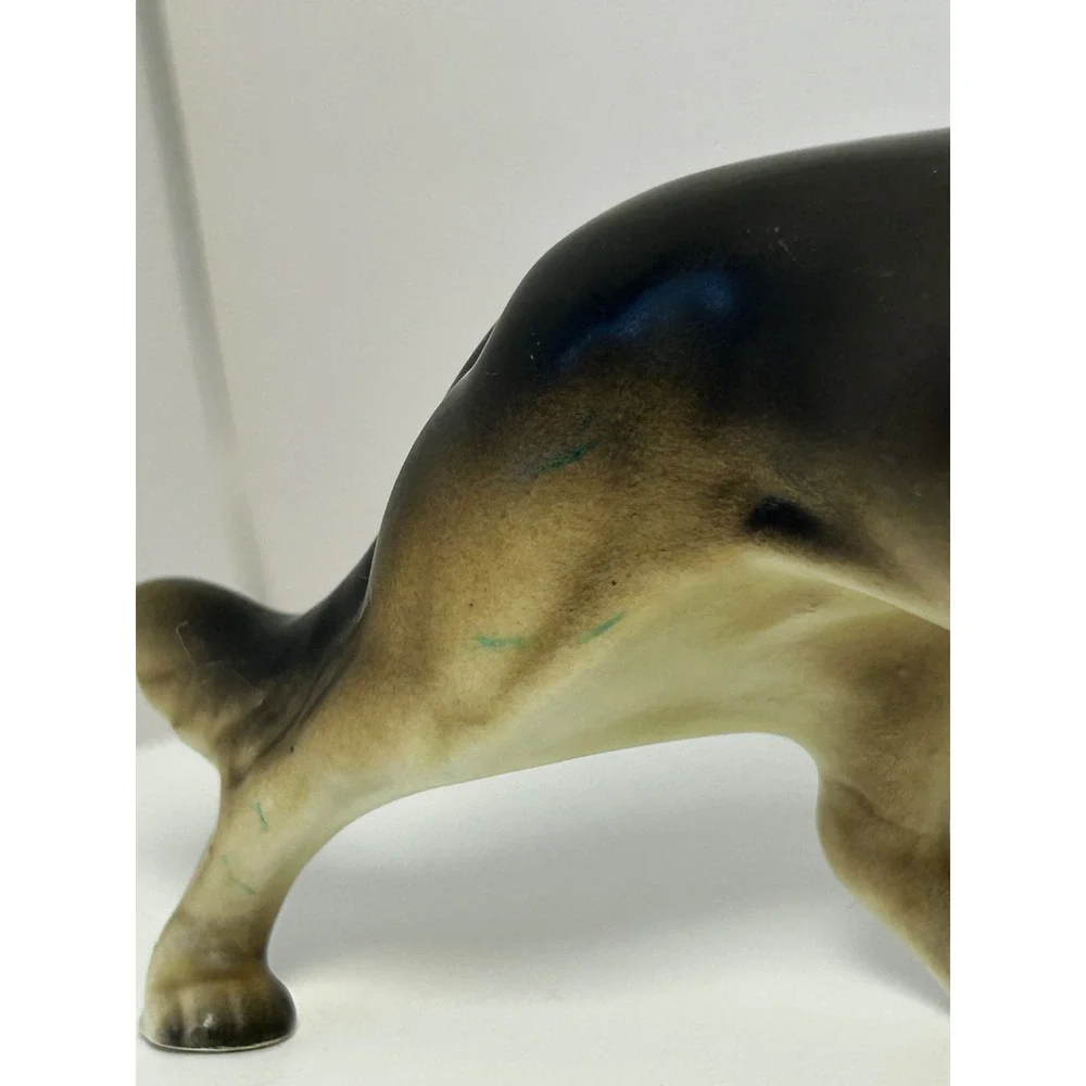 Vintage German Shepherd Dog Figurine Ceramic Japan Porcelain‎ Standing Statue